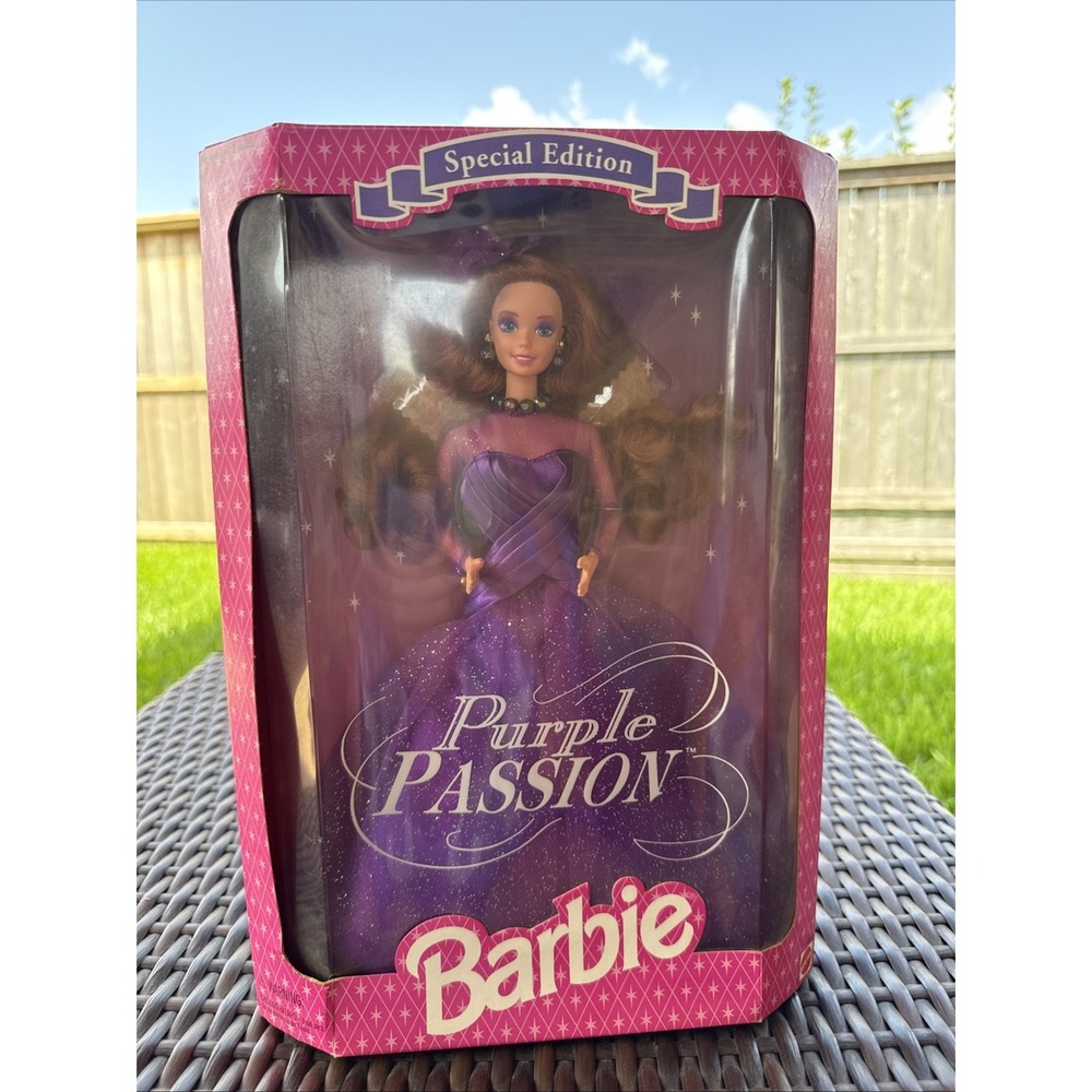 1995 PURPLE PASSION BARBIE DOLL #13555 Red/Auburn Hair Special Edition NRFB